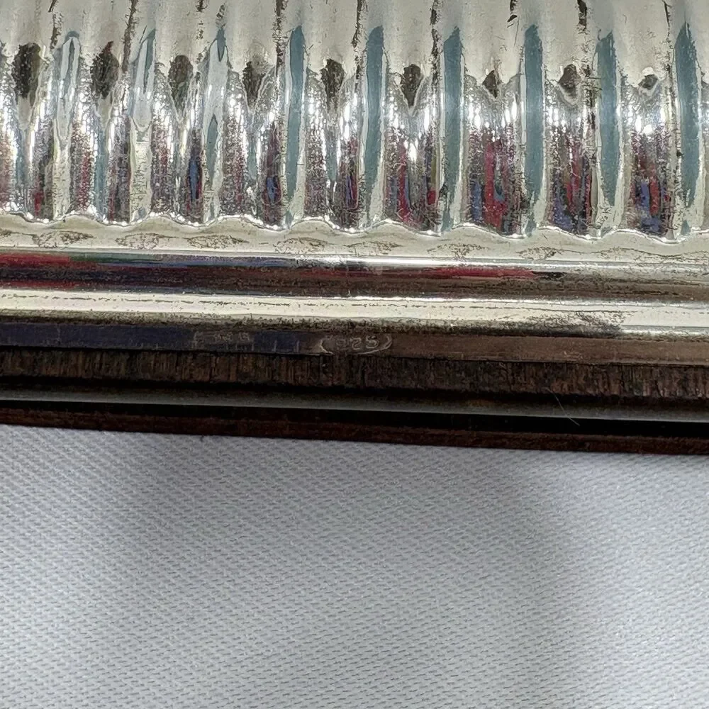 VINTAGE LINEAR ARCH  STERLING SILVER PICTURE FRAME ORNATE LINED 925 Mark